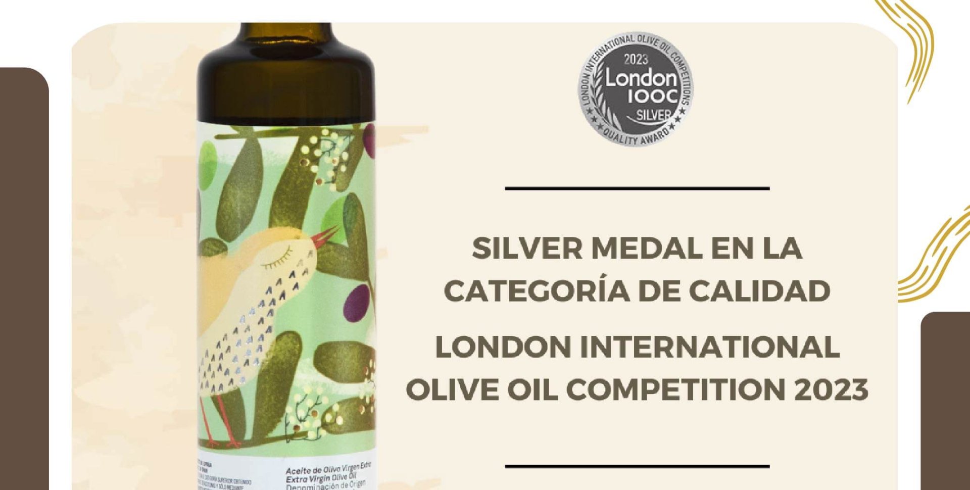 Agrosegura, Silver Medal en el London Olive Oil Competitioin 2023